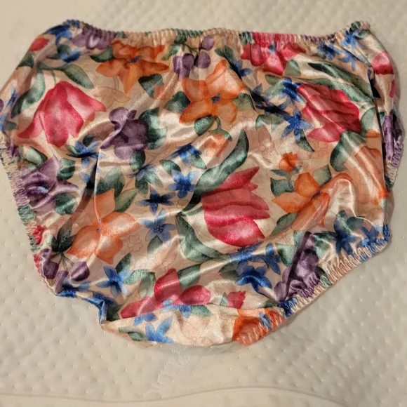 Vintage Vanity Fair Multicolor Floral Lace Briefs  Sz large - Picture 3 of 5
